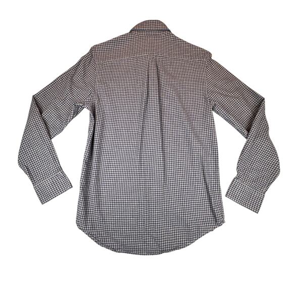 Vineyard Vines Shirt Mens XSmall Blue Gray Whale Shepherds Check Plaid Flannel - Picture 2 of 12
